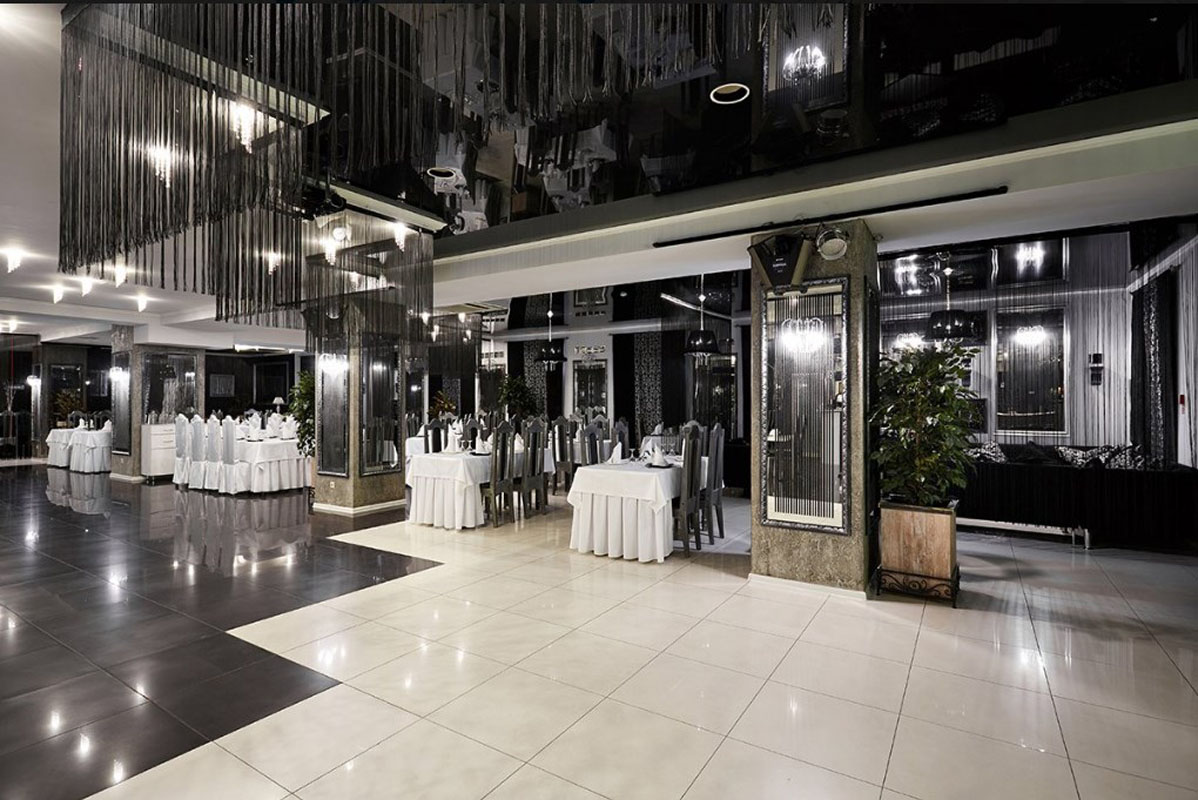 Black & White — Основной зал, фото банкетного зала