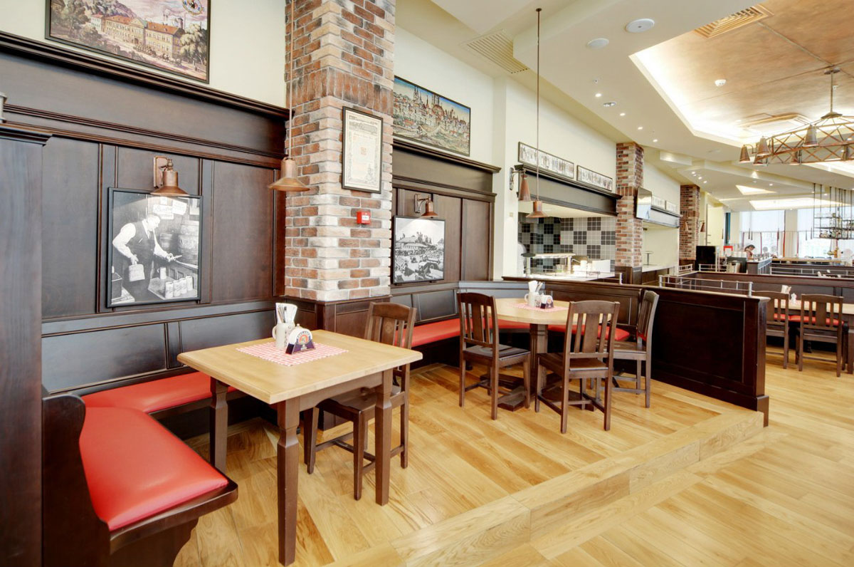 Paulaner — Основной зал, фото банкетного зала