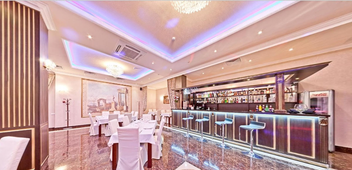 Bellissimo — Основной зал, фото банкетного зала