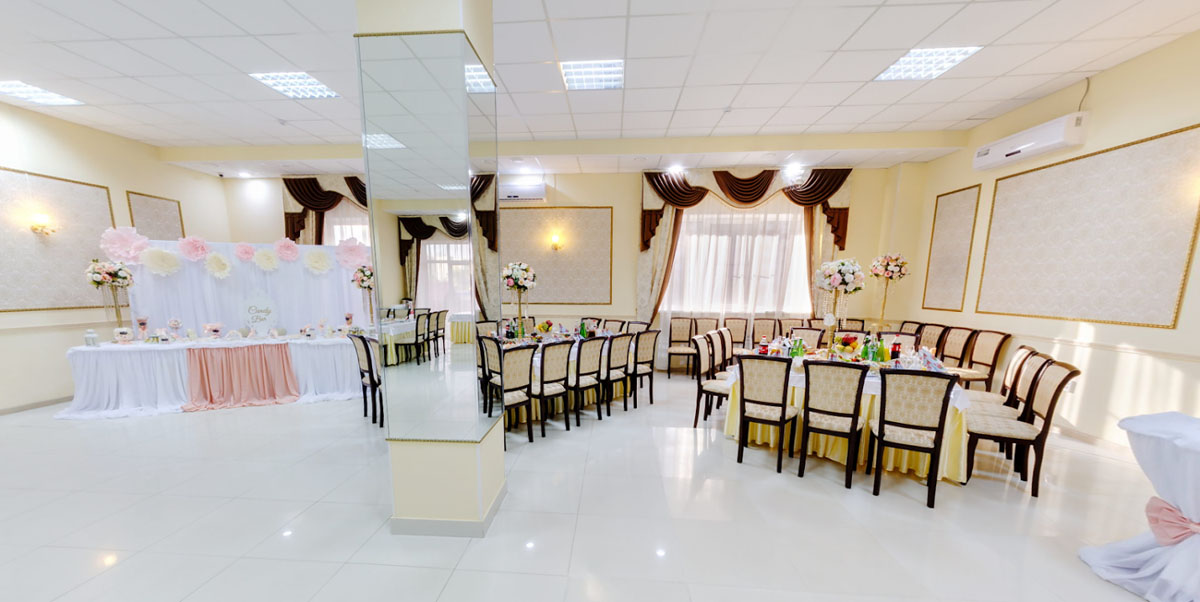 Кафе-банкетный зал Рио — Основной зал, фото банкетного зала