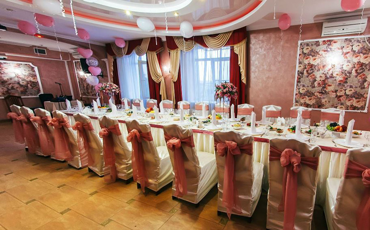 Romantic — Зал «Розовый», фото банкетного зала