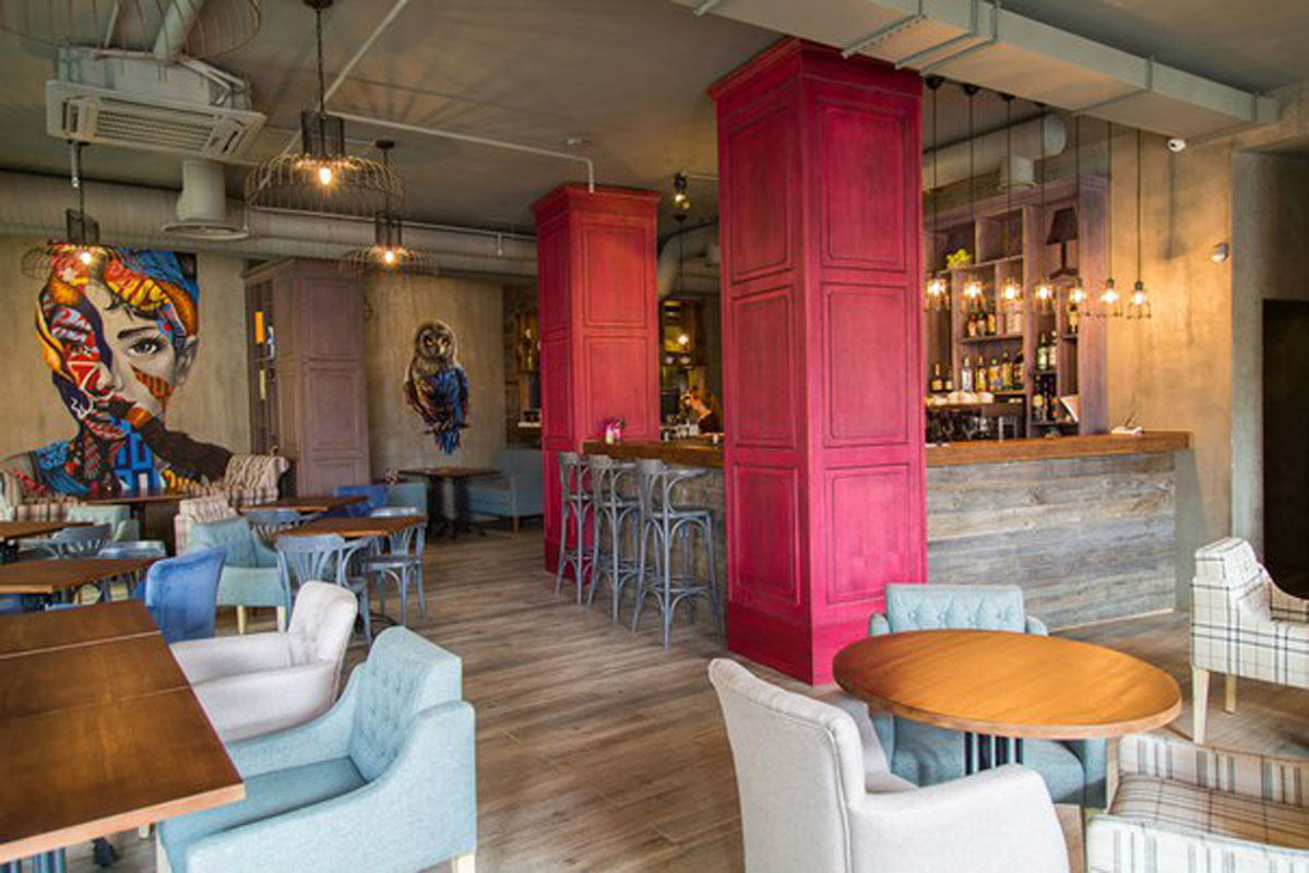 Гастробар 8 — Зал на 55 человек, фото банкетного зала