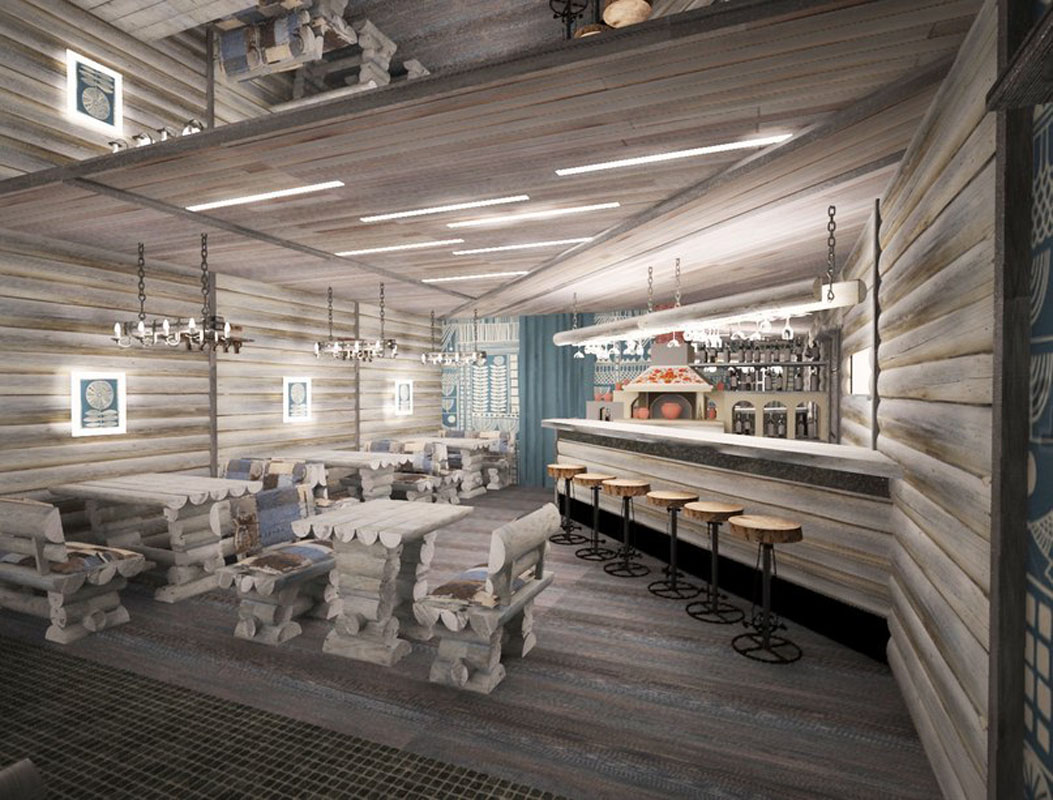 ​Кафе-бар Izbar — Основной зал, фото банкетного зала