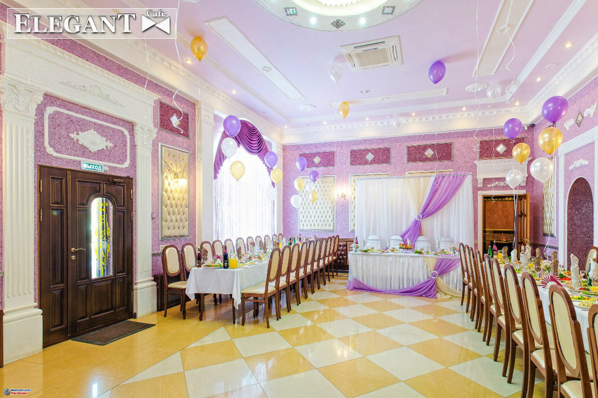 Зал на 60 человек — Кафе Элегант