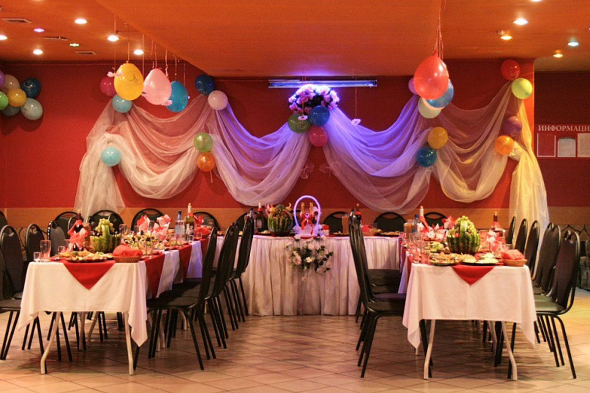 Кафе Колобок — Основной зал, фото банкетного зала