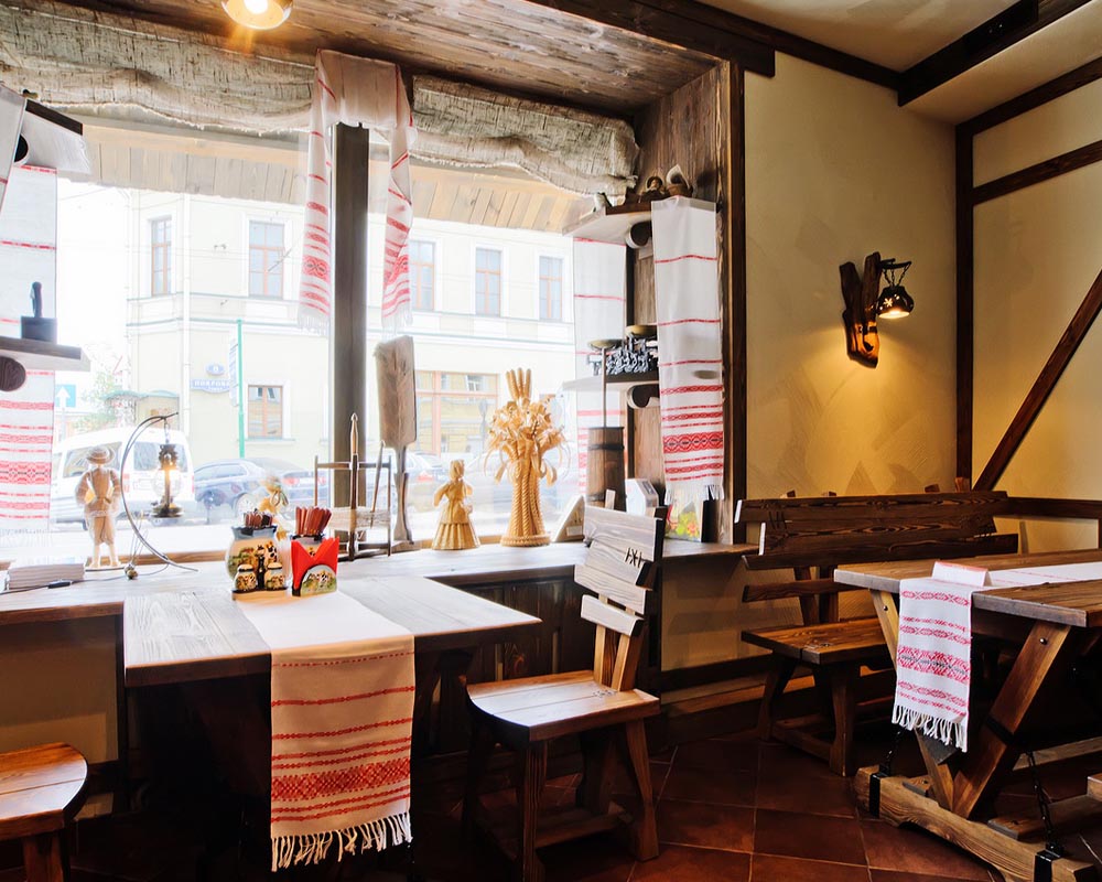 1-й зал — Кафе-бар Белорусская Хата