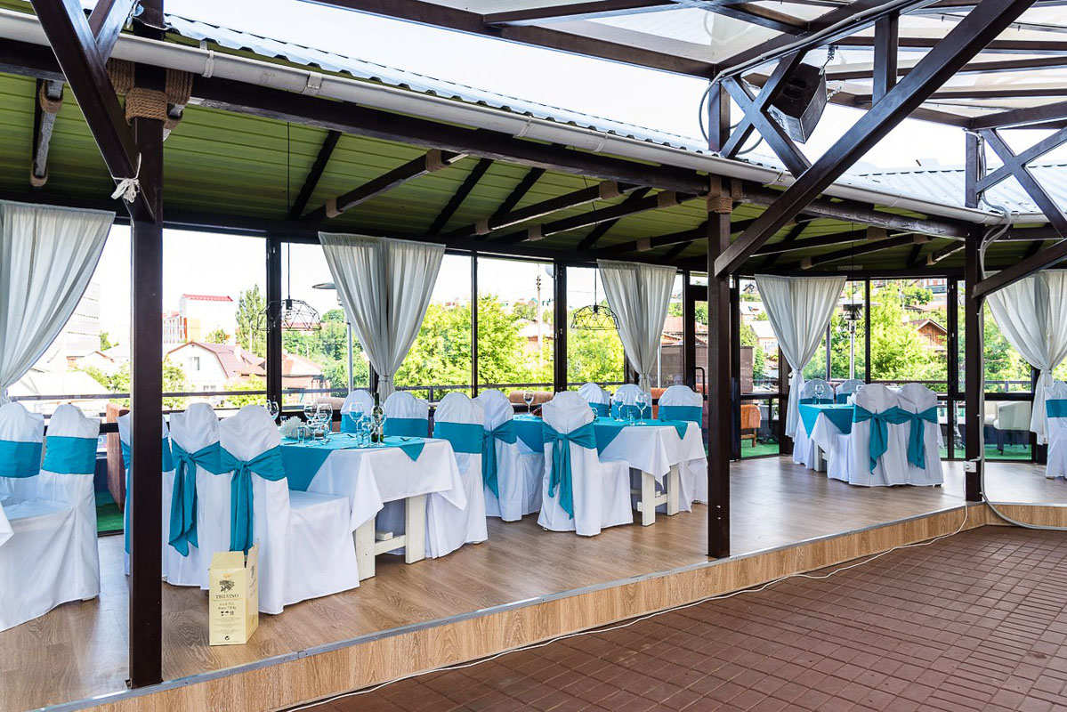 Art-club Iguana — Зал на 100 человек, фото банкетного зала