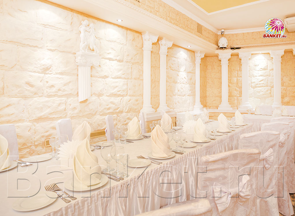 Ресторан Китайгородская стена — Зал Греческий, фото банкетного зала