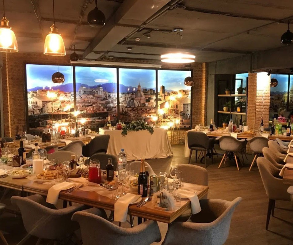 Римская кофейня — Основной зал, фото банкетного зала