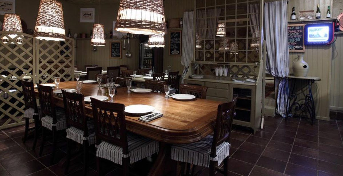 Зал на 50 человек — Рыба