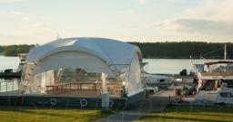 Шатёр 100 кв.м. (на воде) — интерьер зала