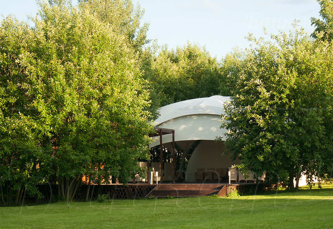 Шатёр (100 кв.м.) в зелёной зоне — фото 7