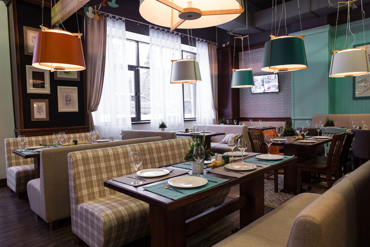 Основной зал — Ресторан средиземноморской кухни Белочка