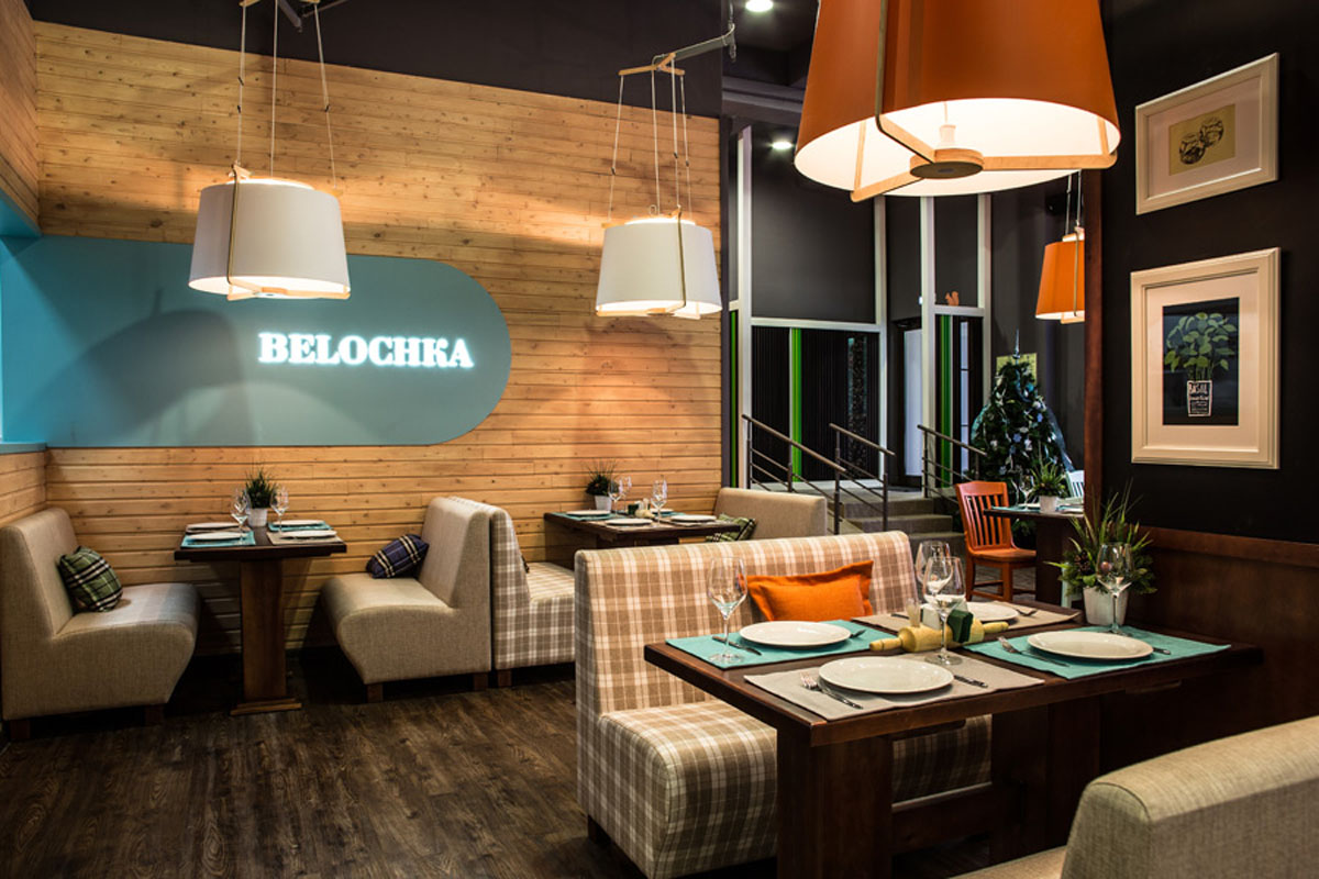 Основной зал — Ресторан средиземноморской кухни Белочка