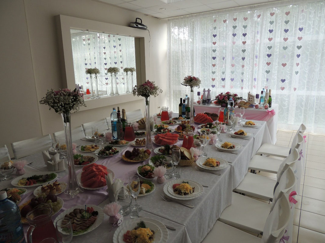 Основной зал — банкетный зал Кафе Фортуна, фото