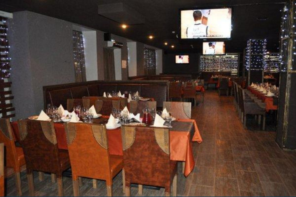 Лига спортбар — Основной зал, фото банкетного зала