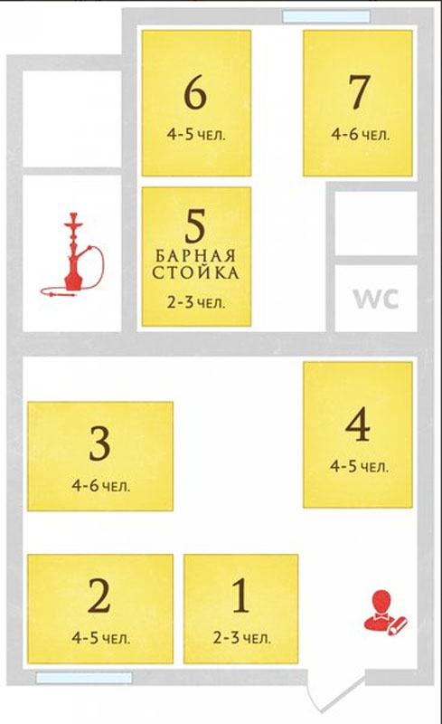 Основной зал — ХукаПлэйс / HookahPlace