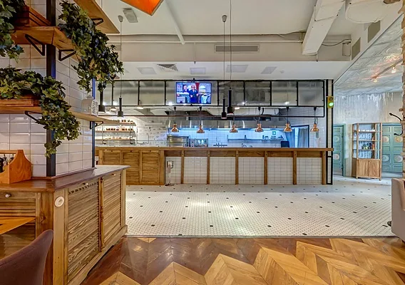Большой зал — Bon App cafe, Москва
