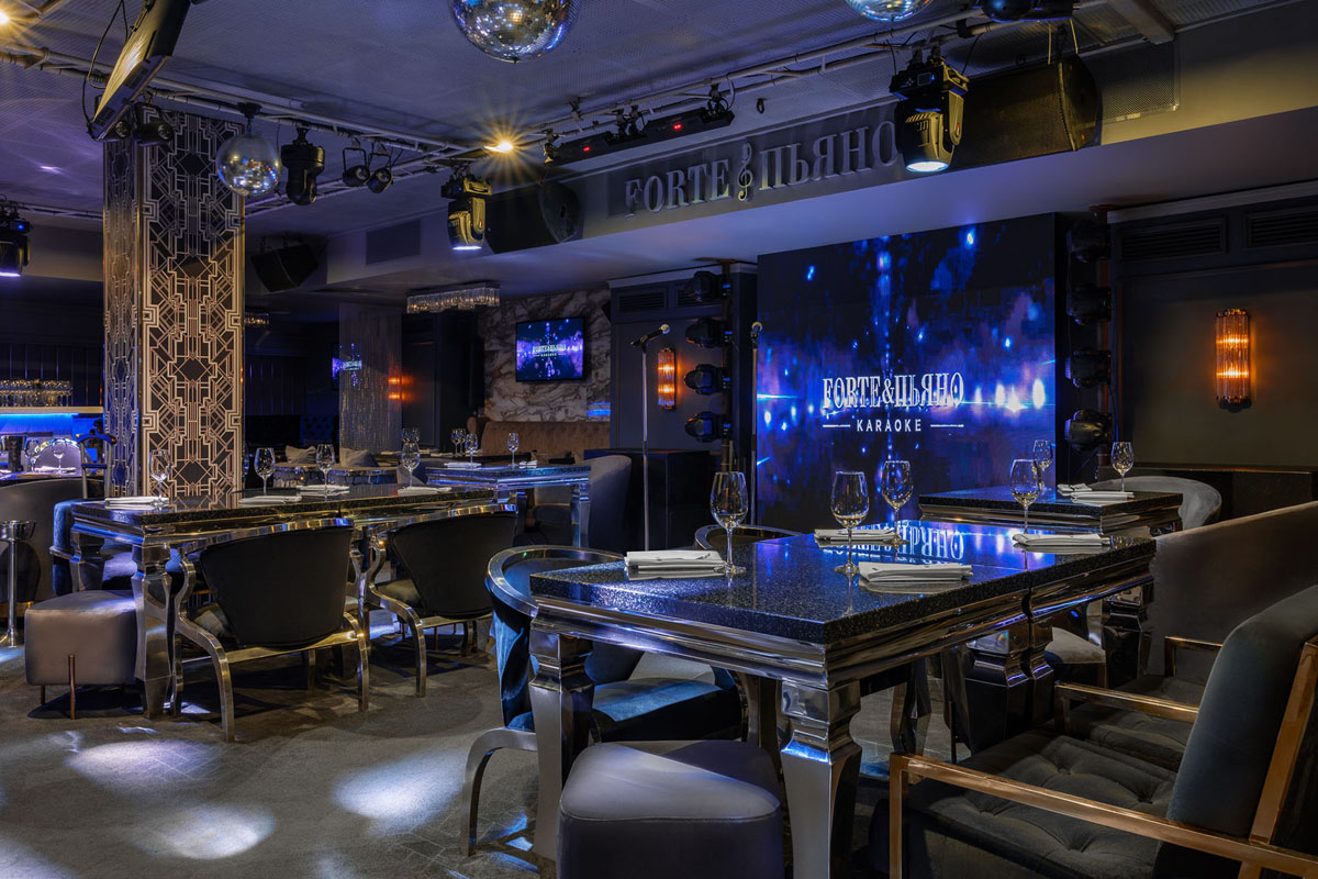 Основной зал — банкетный зал Караоке-бар ForteПьяно, фото