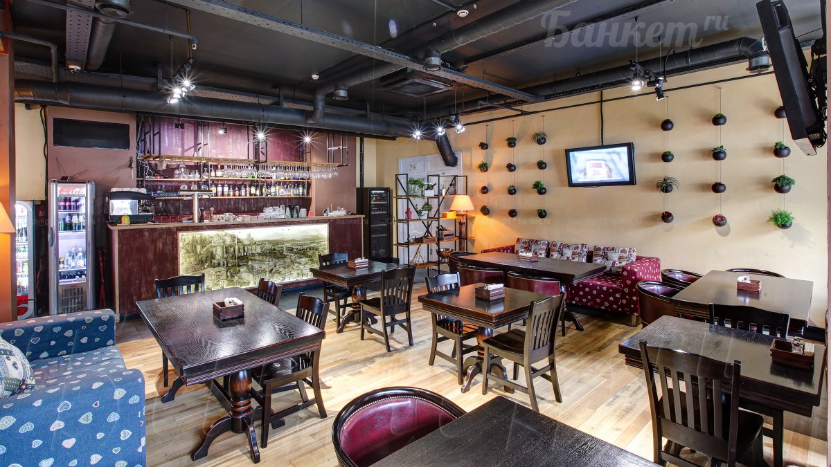 Хинкали Вино Мимино — Барный зал, фото банкетного зала