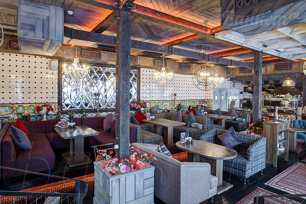 Урюк airline — Зал с открытой кухней, фото банкетного зала