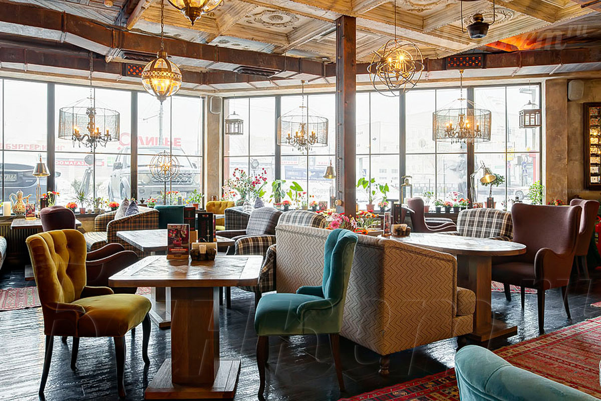 Зал с открытой кухней — Урюк airline