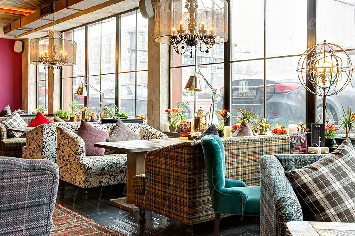 Зал с открытой кухней — Урюк airline