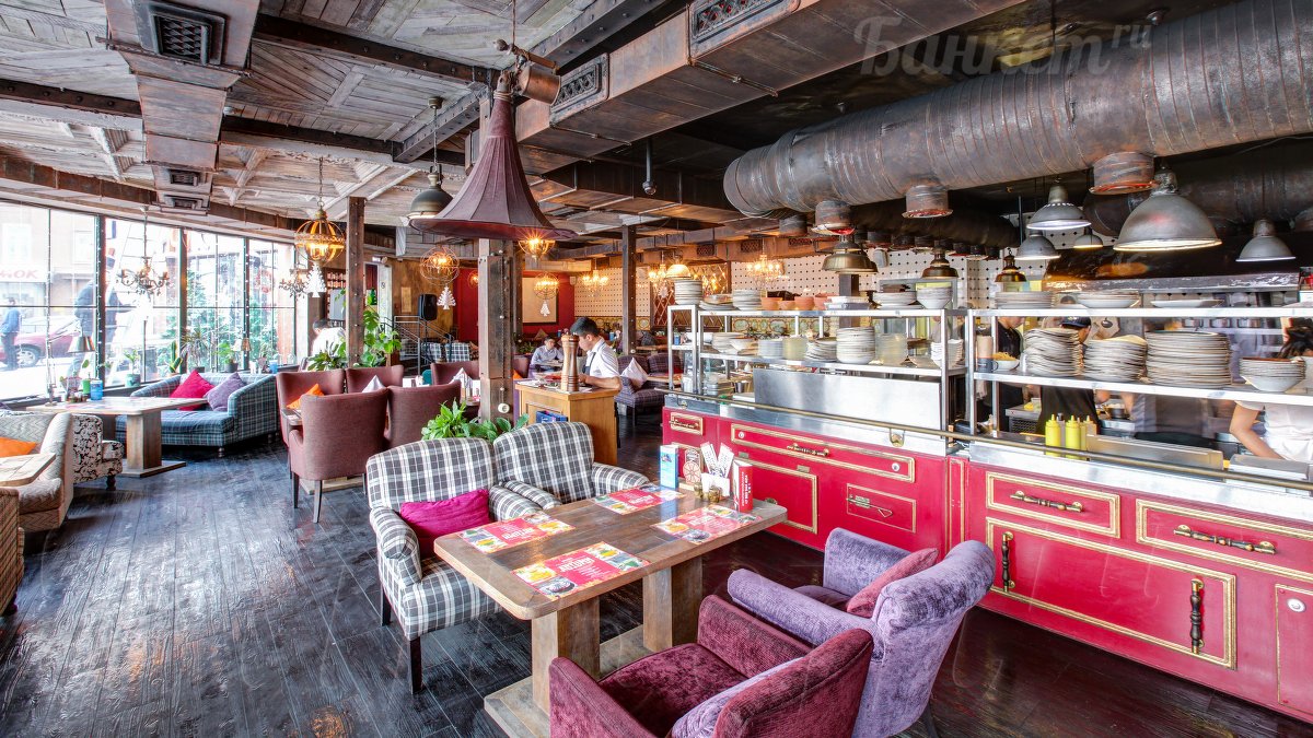 Зал с открытой кухней — фото 11