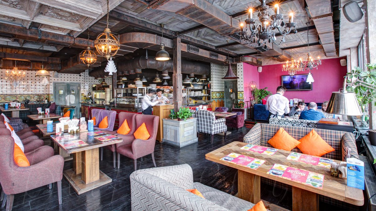 Зал с открытой кухней — фото 13