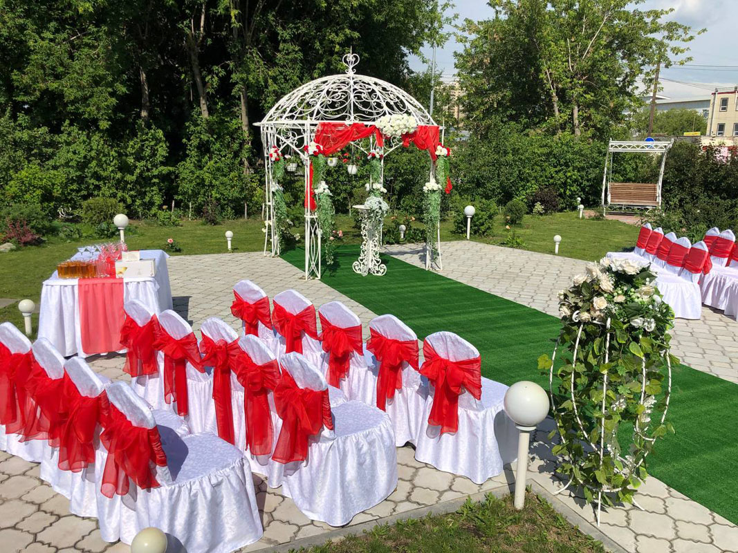 Сад для выездной регистрации — Спа Отель Лагуна