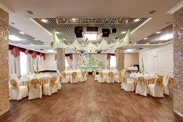 Логотип Гостиница Охтинская (Банкетные залы Ассамблея, Охтинский, Бешамель)