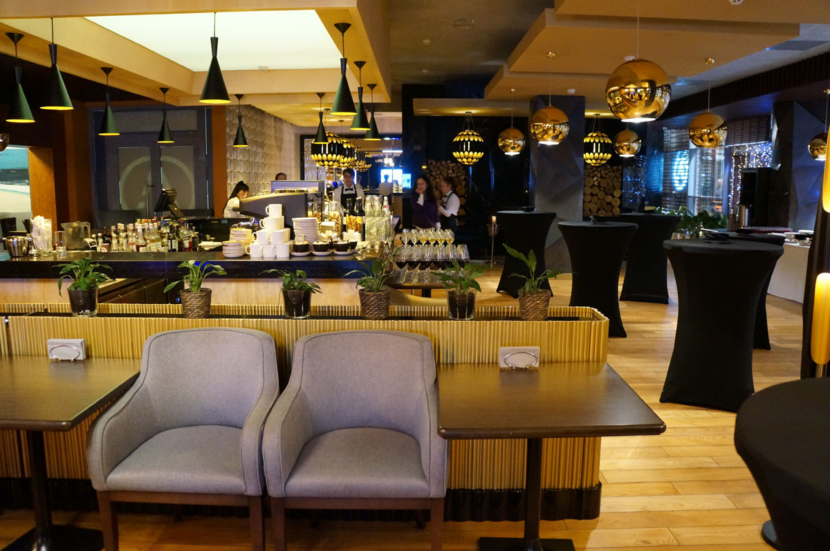 Зал один, лауж зона, зона с камином, бар — фото 43