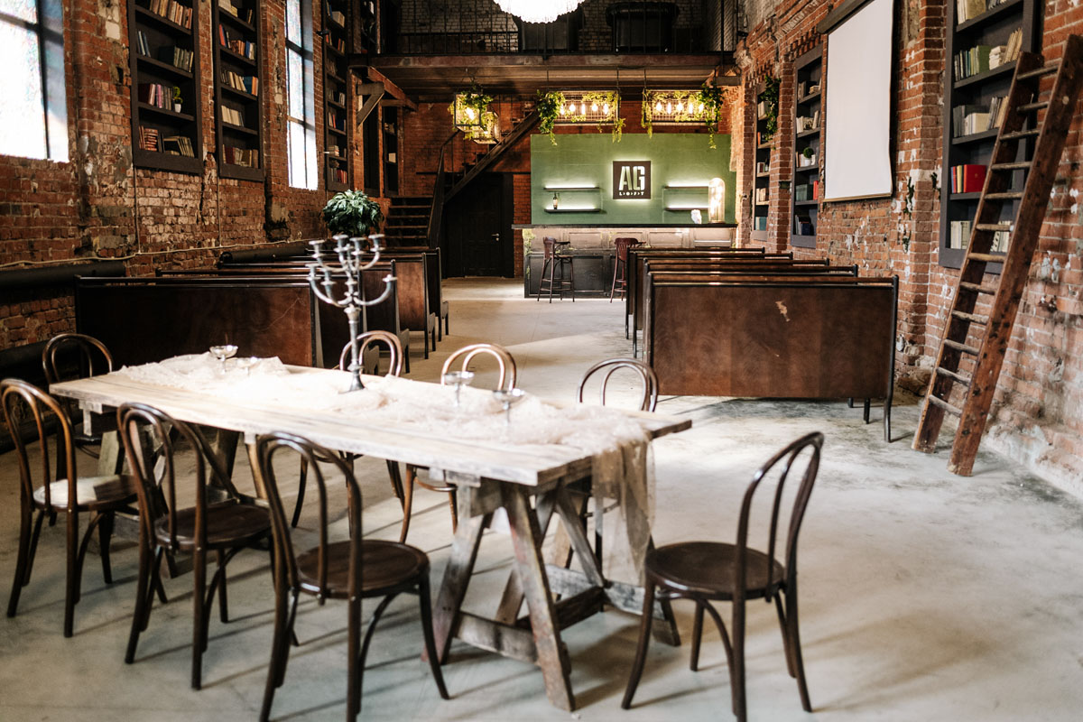 AG Loft — BIBLIOTEKA, фото банкетного зала