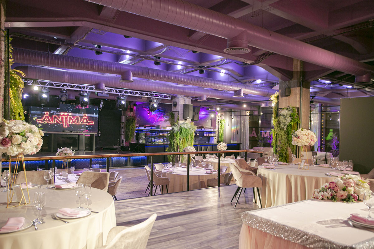 ANIMA — Основной зал, фото банкетного зала