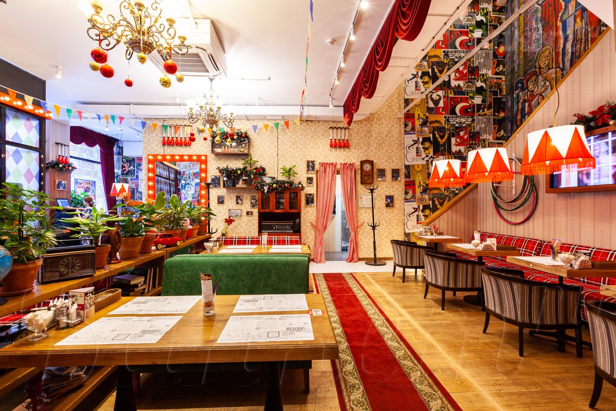 Кафе Вареничная №1 на Цветном бульваре — Первый этаж, фото банкетного зала