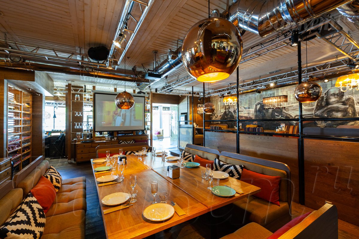 Нью-Йорк пицца и гриль — Большой зал, фото банкетного зала