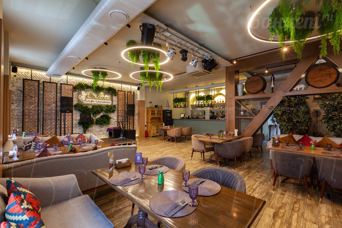 Ресторан Чайхана Дюшес — Основной зал, фото банкетного зала