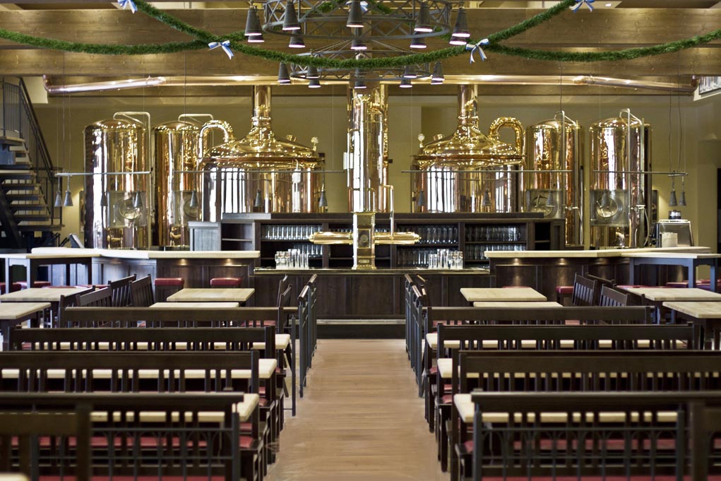 Paulaner Brauhaus Moscow Paveletsky — Основной зал, фото банкетного зала