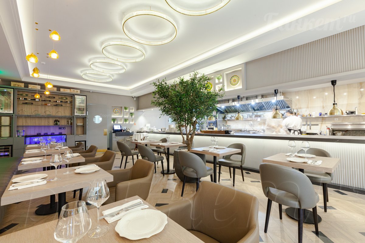 Зал с открытой кухней — фото 9