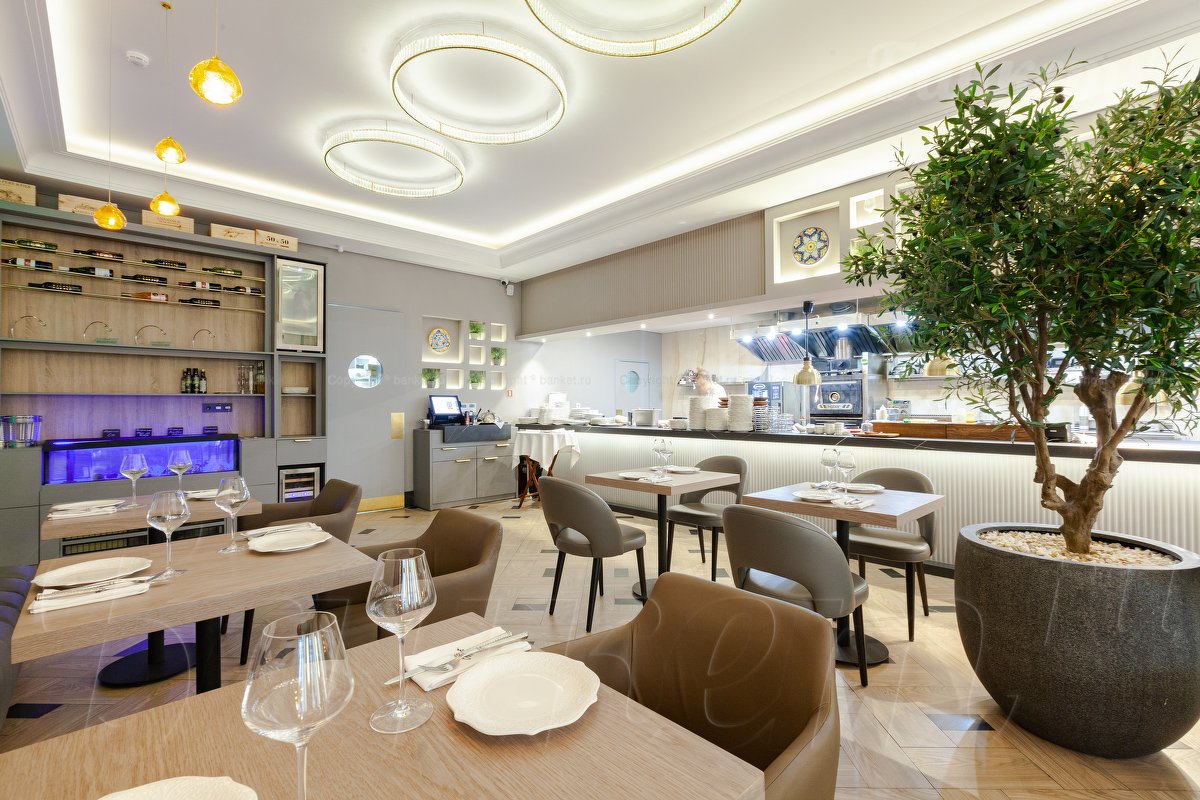 Зал с открытой кухней — фото 11