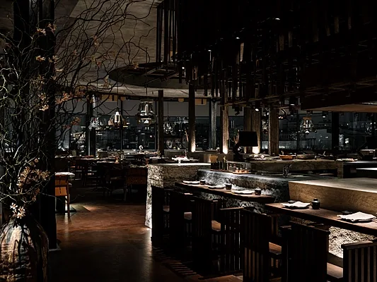 IKURA izakaya nikkei, Общий зал — фото