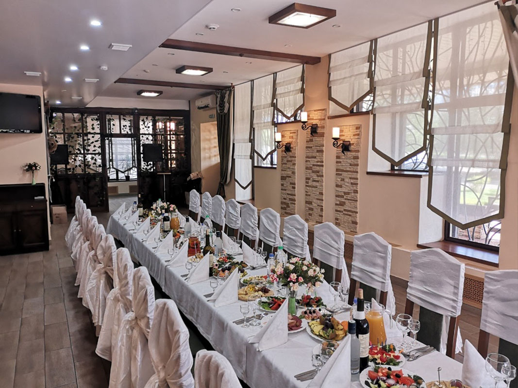 Кафе Охота — Основной зал, фото банкетного зала