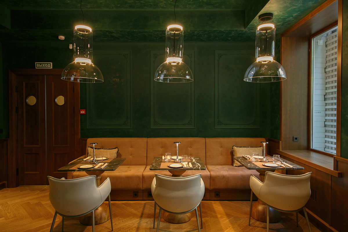 Зеленый зал — банкетный зал Gambit bistro&bar, фото