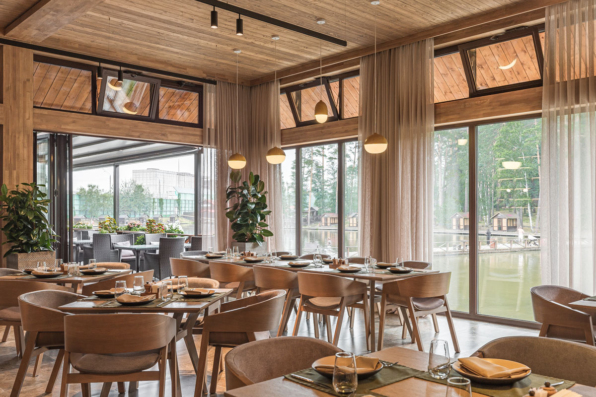 Зал Панорама — Ресторан Fish Point на Новой Риге