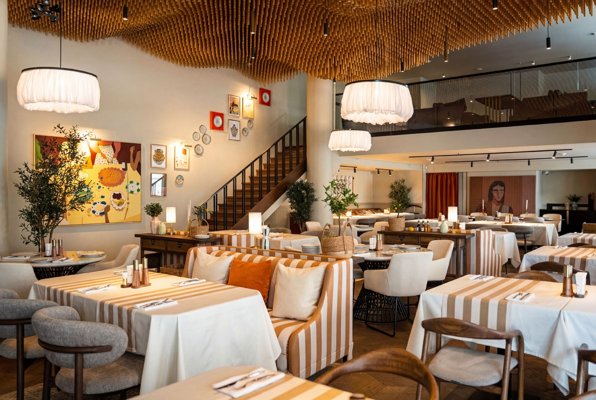 Зал ресторана Madison Bistro