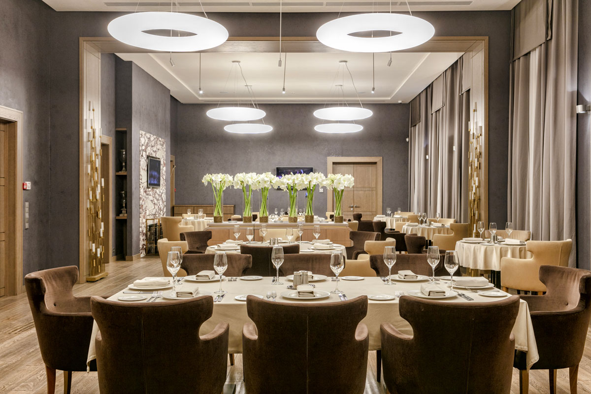 Особняк на Пятницкой — Два камина, фото банкетного зала