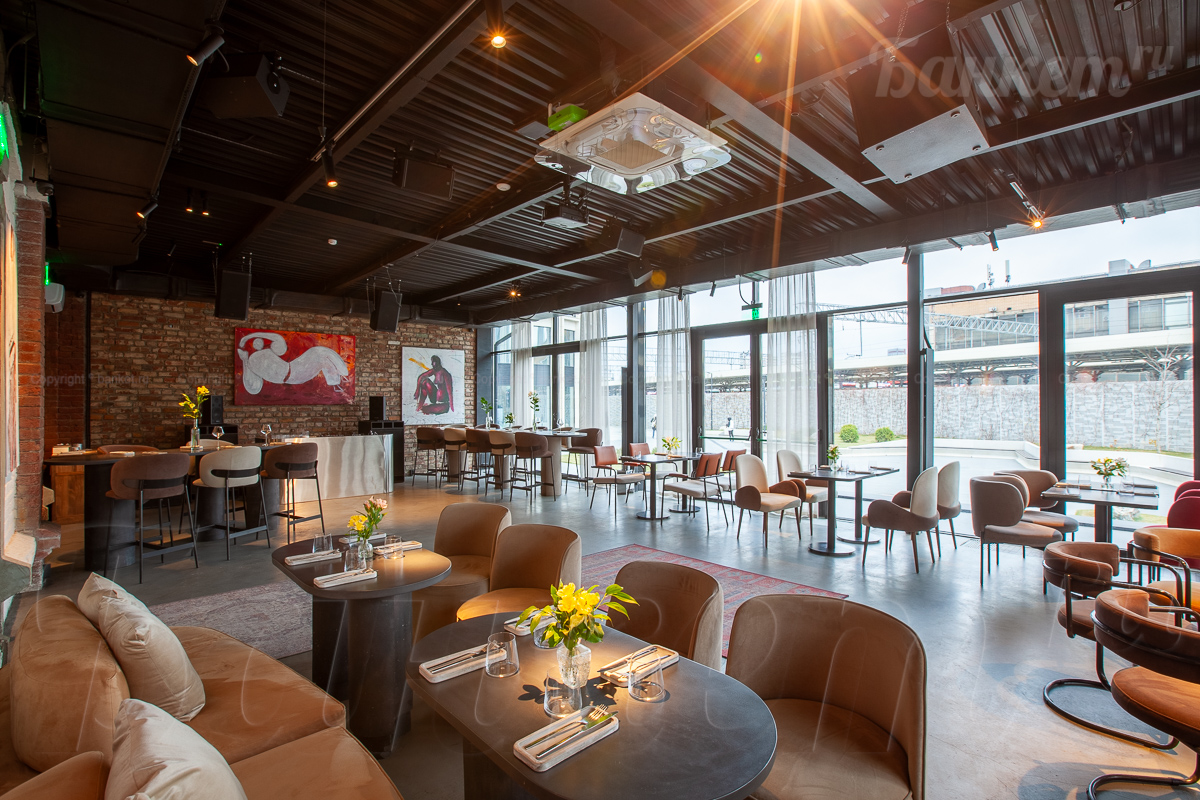 Лаундж зона — Ресторан Pods