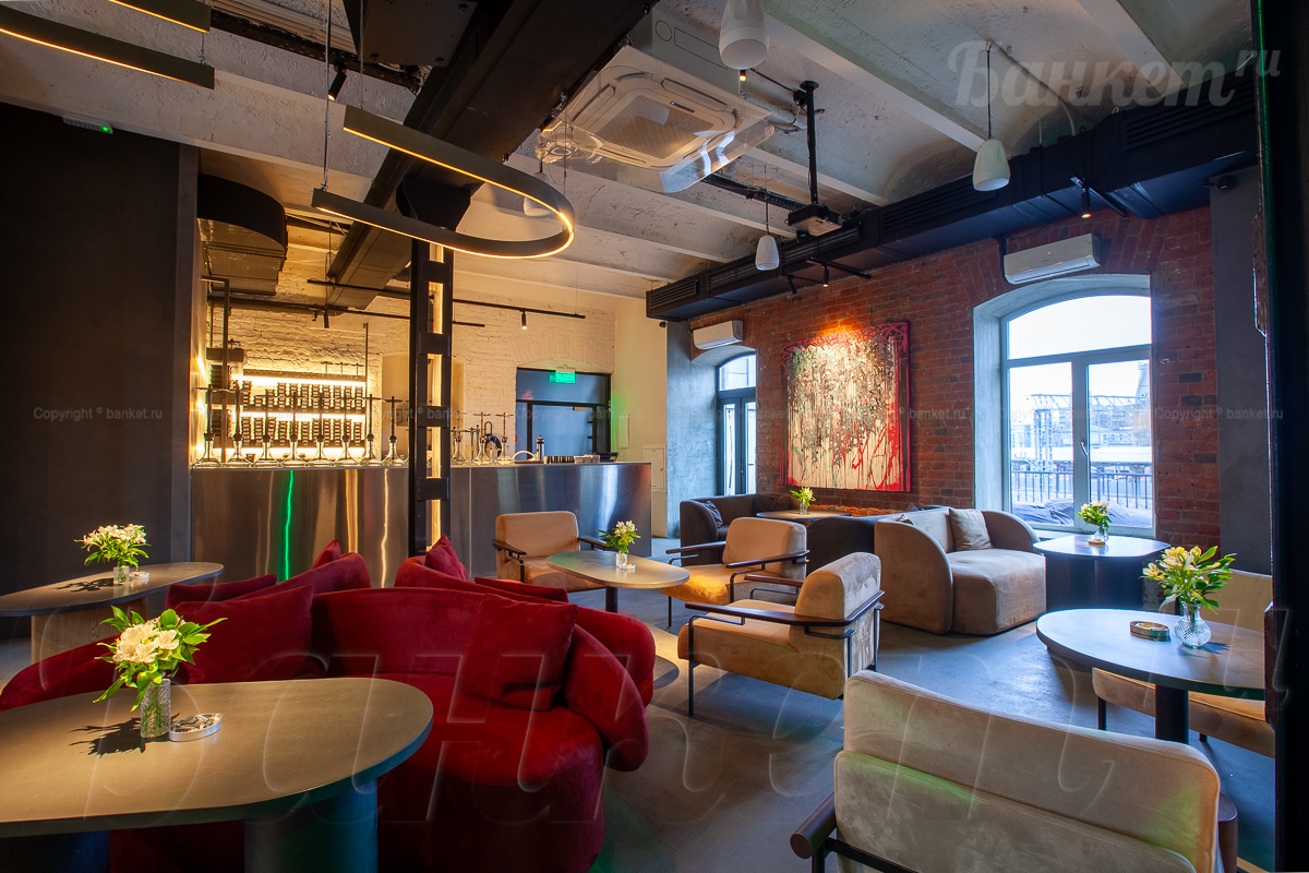 Лаундж зона — Ресторан Pods