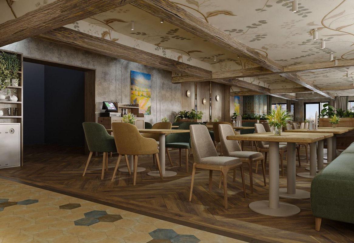 Основной зал — Osteria Mario на Бутырской