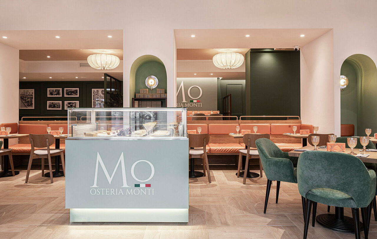 Остерия Монти — подробнее о зале